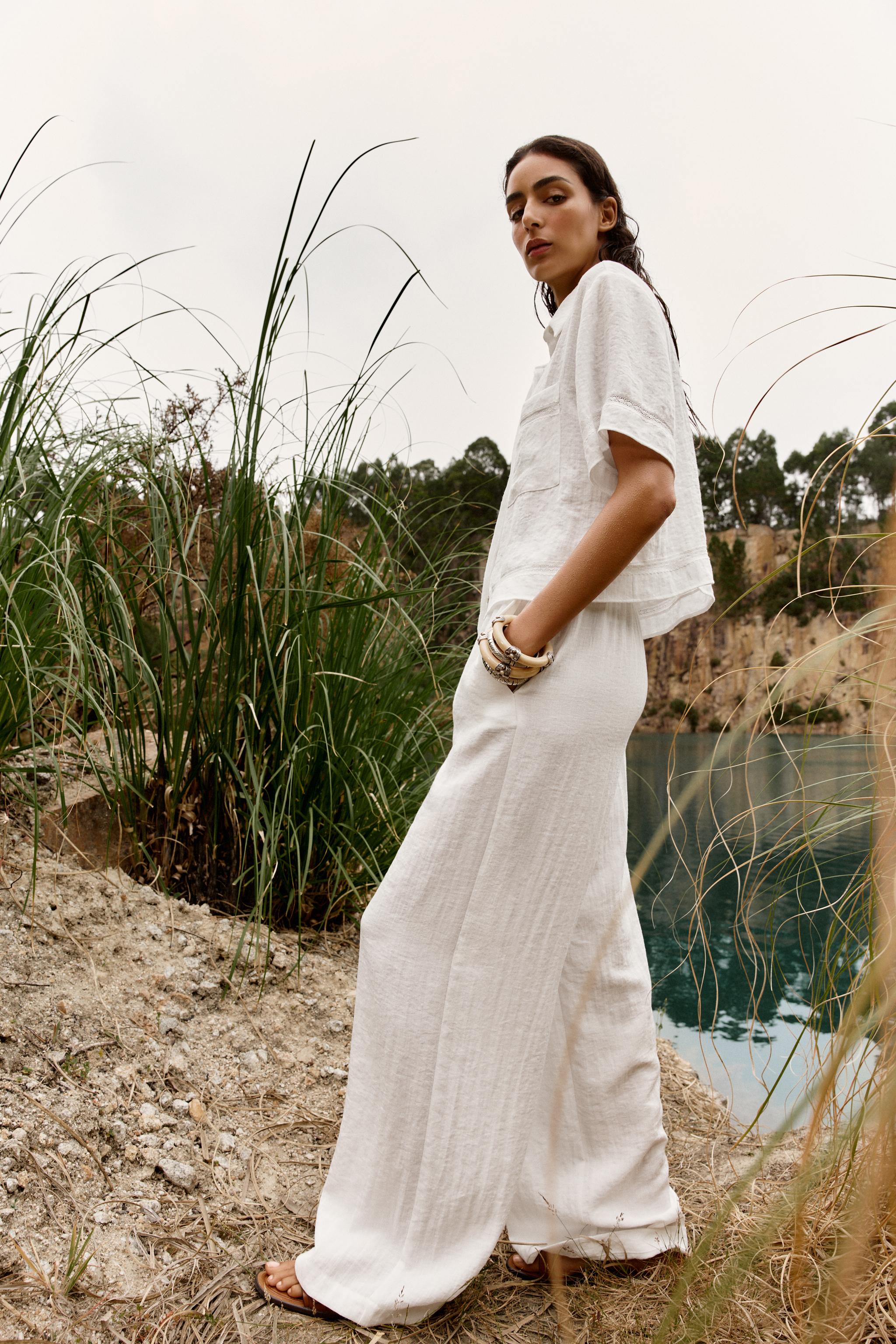 HEMSTITCH SHORT SHIRT